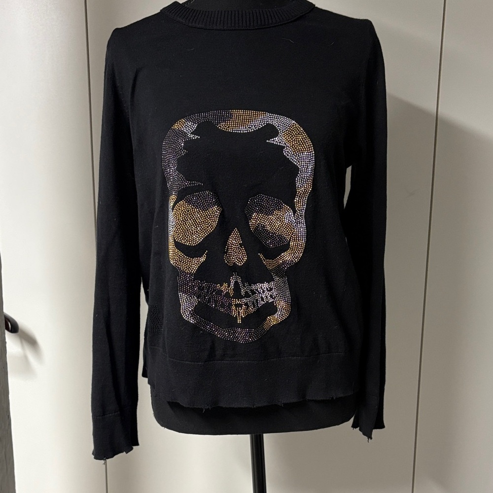 Zadig & Voltaire metallic camo skill sweater